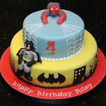 Superhero cake