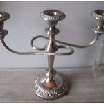 3 arm candelabra vintage silverplate