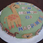 Jungle animals cake (side view in comments.)