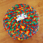 Crocheted Amigurumi Birthday Cake