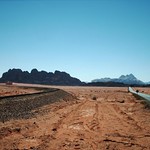Wadi Rum Train Tracks and Road
