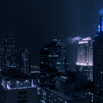 Downtown Chicago night time