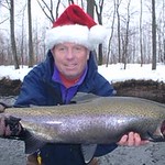 Holiday steelhead landed on the Salmon River in Pulaski NY