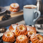 Fresh homemade delicious mini bundt cakes