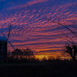 Red sky in the morning....storm sentinel clouds