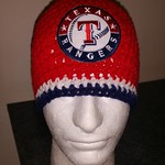 Texas Rangers Inspired Handmade Crochet Beanie Paypal accepted Free shipping within U.S Get yours at bonanza.com/booths/wcdesigns #texasrangers #baseballgifts #handmadegifts #christmastgifts #shopping #shopsmall #uniquegifts