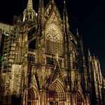 Cologne cathedral at night