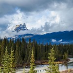 Castle Mountain and the Bow River Banff, AB