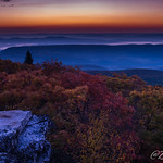 Foliage at Bear Rock at twilight