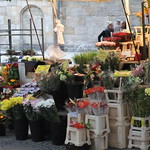 Essen - Blumenstand in der Fu&szlig;g&auml;ngerzone