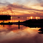 Doha SeaPort Silhouette