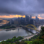 An Early Morning View of Downtown Pittsburgh....(Explored)
