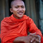 Cambodian Monk, Angkor, Cambodia 2