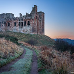 Crichton Castle on a Cold and Frosty Morning