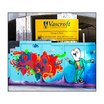 Street Art (Mowscodelico), East London, England.