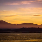 Sunset view from Beaumaris Anglesey. North Wales
