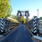 Swan Hill. A pontoon bridge was built at this spot in 1891 . It was replaced with this lift span bridge in 1896 which is still in use.