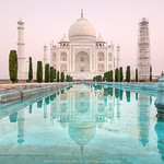 sunrise at Taj Mahal