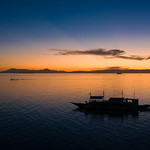 Coucher de Soleil sur Cebu vu de Bohol