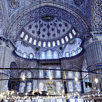 Interior de la Mezquita Azul, Estambul