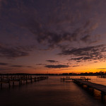 Middle River Post Sunset