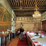 La salle &agrave; manger du Ch&acirc;teau de Brissac, Brissac Loire Aubance, Maine-et-Loire, France