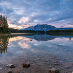Two Jack Lake at sunrise D85_4837-HDR.jpg
