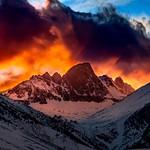 A Beautiful Sunset Above Mount Sill in The Eastern Sierra.