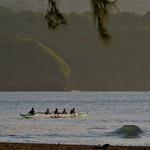 Piroguiers en baie de Matavai