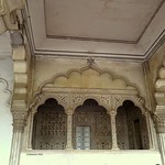 Balc&oacute;n en Diwan-i-Am -Fuerte Rojo de Agra.