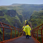 Explorers at Fja&eth;r&aacute;rglj&uacute;fur Canyon