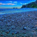 Republic of Iceland ~ Shoreline at sunset - Blue Hour