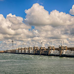 The Oosterschelde storm surge barrier