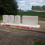 📌 WWII, Memorial Columns, Airfield Road, RAF Spilsby Airfield [TF 4448 6496]