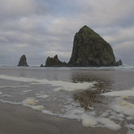 First evening at Haystack rock