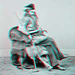 Seth Kinman and his Grizzly Chair - Sept 1865