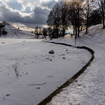 Winter Path Along The Edge