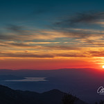 Diamond Valley Lake at sunset from Idyllwild, CA