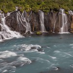 Hraunfossar Lavawasserf&auml;lle, West-Island