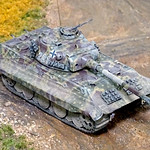 1:72 Kampfpanzer E-75 Ausf. D (SdKfz. 192); vehicle "221" of the 2. Kompanie, Schwere Heeres Panzer Abteilung 502 (s.H.Pz.Abt. 502); Guxhagen (Hessia), early 1946 (What-if/modified Modelcollect kit)
