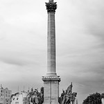 Millennium Column on Heros Square, Budapest