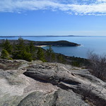 Newport Cove and Schoodic Peninsula seen from Gorham Mountain
