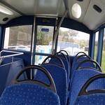 Showing its upstairs door is Southern Vectis 1403 - HF09 FVW - a Scania N230UD part open top Optare Olympus on the Needles Breezer at Colwell