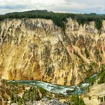 Pano Upper Falls Yellowstone