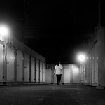 Self storage at night