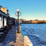 Chairs besides the sea