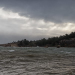 Windy winter morning