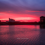 North dock sunset. ST. Elli's Bay