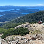 Climbing the Summit of Cerro L&oacute;pez at 2,080 meters (6,824 feet) above sea level, Bariloche, Nahuel Huapi National Park, Patagonia, Argentina.