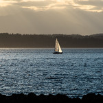 Boat ride in a gorgeous sunset
